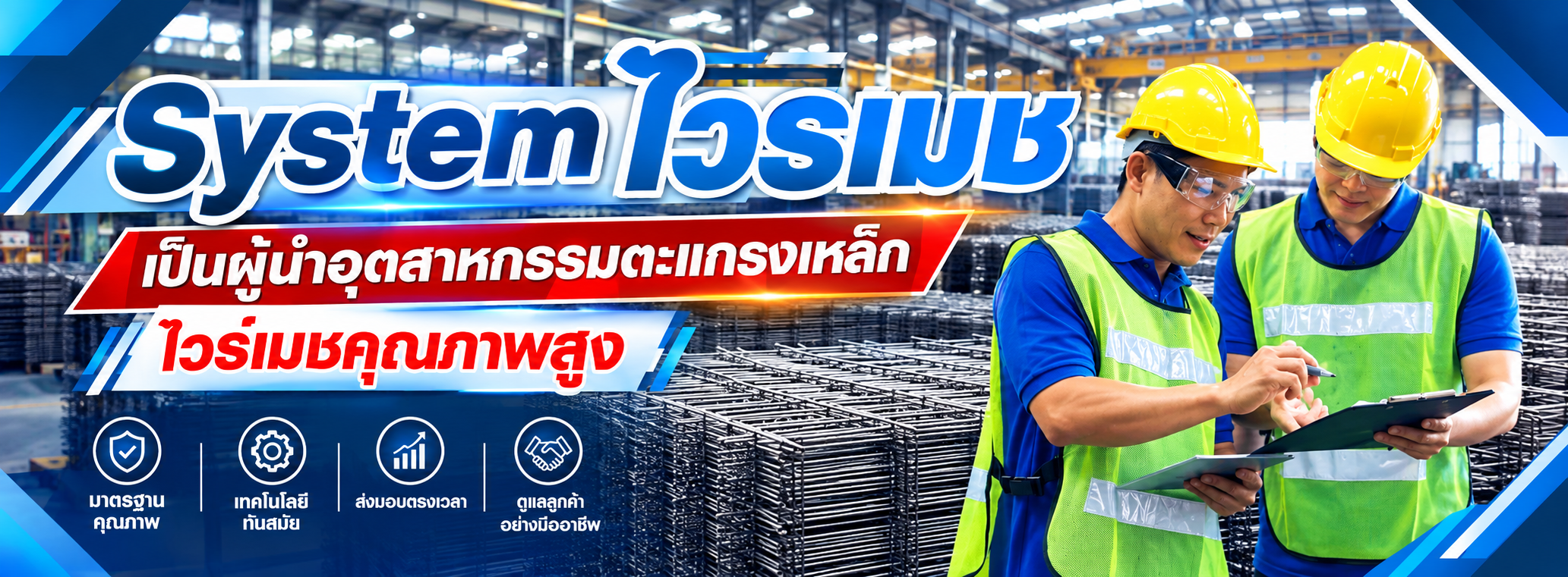 โรงงานไวร์เมชกับทีมวิศวกรมืออาชีพ